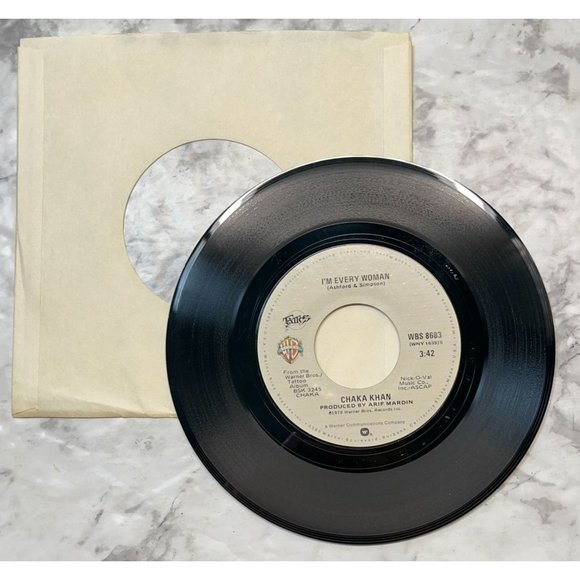 Chaka Khan I'm Every Woman / A Woman in a Mans World Funk Soul 1978 WB 8683 - Picture 3 of 6